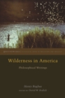 Wilderness in America : Philosophical Writings - Book