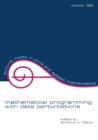 Mathematical Programming with Data Perturbations - Book