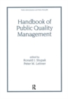 Handbook of Public Quality Management - Book