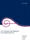 Combinatorial Designs and Applications - Book