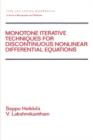 Monotone Iterative Techniques for Discontinuous Nonlinear Differential Equations - Book
