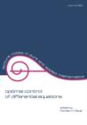 Optimal Control of Differential Equations - Book