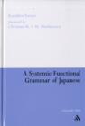A Systemic Functional Grammar of Japanese - Book