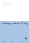 Analysing Academic Writing : Contextualized Frameworks - Book
