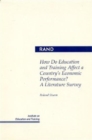 How Do Education and Training Affect a Country's Economic Performance? : A Literature Survey - Book