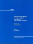 Federal Policy Options for Improving the Education of Low-Income Students : II - Book