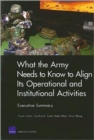 What the Army Needs to Know to Align its Operational and Institutional Activities : Executive Summary - Book