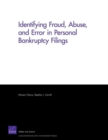 Identifying Fraud, Abuse, and Error in Personal Bankruptcy Filings - Book