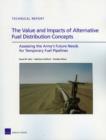 The Value and Impacts of Alternative Fuel Distribution Concepts : Assessing the Army's Future Needs for Temporary Fuel Pipelines - Book