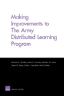 Making Improvements to the Army Distributed Learning Program - Book