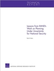 Lessons from Rand's Work on Planning Under Uncertainty for National Security - Book
