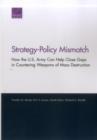 Strategy-Policy Mismatch : How the U.S. Army Can Help Close Gaps in Countering Weapons of Mass Destruction - Book