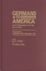 Germans to America, Dec. 1, 1873-Dec. 29, 1874 : Lists of Passengers Arriving at U.S. Ports - Book