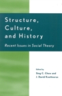 Structure, Culture, and History : Recent Issues in Social Theory - Book