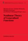 Nonlinear Theory of Generalized Functions - Book