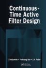 Continuous-Time Active Filter Design - Book
