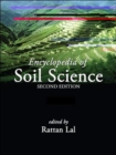 Encyclopedia of Soil Science - Book
