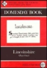 The Domesday Book : Lincolnshire - Book
