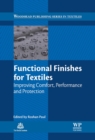Functional Finishes for Textiles : Improving Comfort, Performance and Protection - eBook