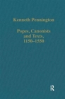 Popes, Canonists and Texts, 1150-1550 - Book