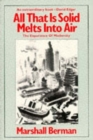 All That Is Solid Melts into Air : The Experience of Modernity - Book