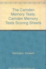 Camden Memory Tests Scoring Sheets - Book