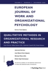 Qualitative Methods in Organizational Research and Practice : A Special Issue of the European Journal of Work and Organizational Psychology - Book
