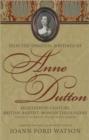 Anne Dutton, Vol 2: Eighteenth-Century, British-Baptist, Woman Theologian; Discourses, Poetry, Hymns - Book