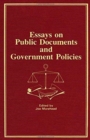Essays on Public Documents and Government Policies - Book