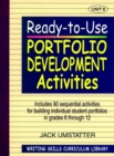 Ready-to-Use Portfolio Development Activities : Unit 6, Includes 90 Sequential Activities for Building Individual Student Portfolios in Grades 6 through 12 - Book