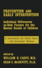 Prevention And Early Intervention - Book