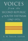 Voices from the Second Republic of South Vietnam (1967–1975) - Book