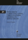 From Error-Correcting Codes through Sphere Packings to Simple Groups - Book