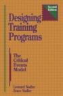 Designing Training Programs - Book
