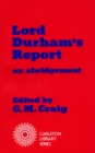 Lord Durham's Report - Book