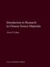 Introduction to Research in Chinese Source Materials - Book