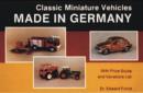 Classic Miniature Vehicles : Made in Germany - Book