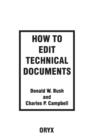 How to Edit Technical Documents - Book
