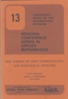 The Theory of Best Approximation and Functional Analysis - Book