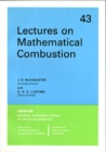 Lectures on Mathematical Combustion - Book