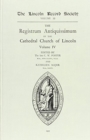 Registrum Antiquissimum of the Cathedral Church of Lincoln [4] - Book