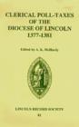 Clerical Poll-Taxes in the Diocese of Lincoln 1377-81 - Book