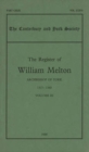 The Register of William Melton, Archbishop of York, 1317-1340, III - Book