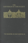 The Register of John Morton, Archbishop of Canterbury 1486-1500: III : Norwich Diocese sede vacante, 1499 - Book