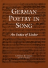 German Poetry in Song : An Index of Lieder - Book