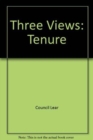 Three Views : Tenure - Book