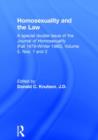 Homosexuality and the Law - Book
