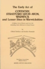 The Early Art of Coventry, Stratford-upon-Avon, Warwick, and Lesser Sites in Warwickshire : A Subject List of Extant and Lost Art Including Items Relevant to Early Drama - Book