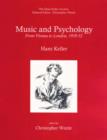 Music and Psychology: From Vienna to London, 1939-1952 - Book