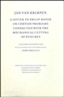A Letter to Philip Hofer on Certain Problems Connected with the Mechanical Cutting of Punches : A Facsimile Reproduction - Book